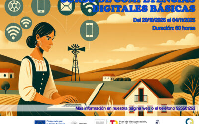 Inicio del plazo de inscripción de Alumnas para las acciones de  «FORMACIÓN EN CAPACIDADES DIGITALES, DIRIGIDAS PREFERENTEMENTE A MUJERES DEL ÁMBITO RURAL»