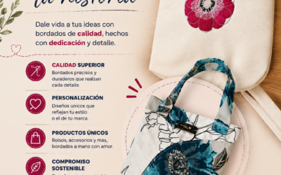 Reciclarte lanza su nuevo servicio de bordados personalizados: «Historias plasmadas en cada puntada»